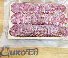 Колбаса из лося с кабаном полукопченая (нарезка)