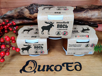 Превью Паштет из мяса лося с брусникой