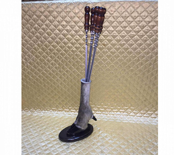 Фото Подарочный набор из шампуров в лосином копыте