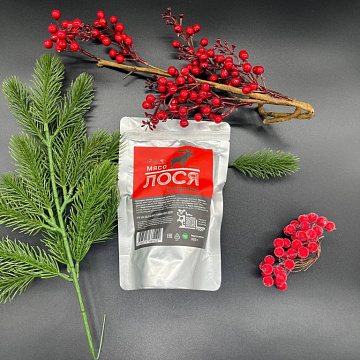 Фото Тушеное мясо лося (в реторт-пакете)