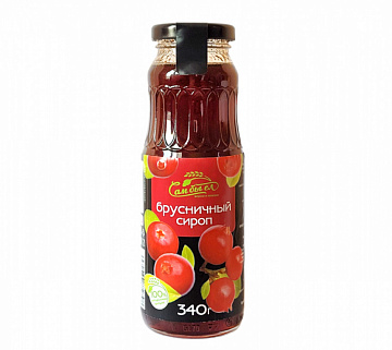 Фото Брусничный сироп 340 г
